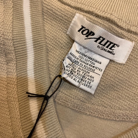 Unisex Pullover Beige Top Flite Golf Vest - Picture 2 of 3